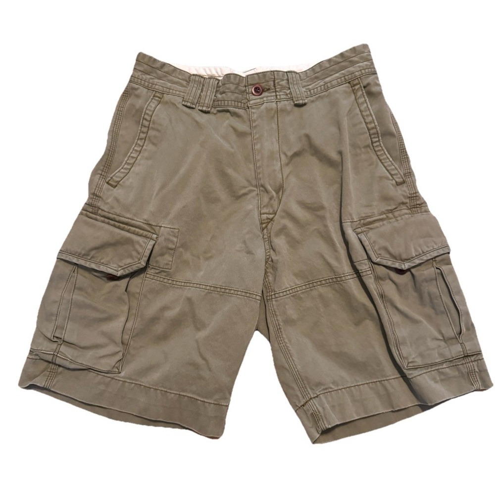 Vintage Polo Ralph Lauren Cargo Shorts Mens 31 Army Green Khaki Work Utility Y2K